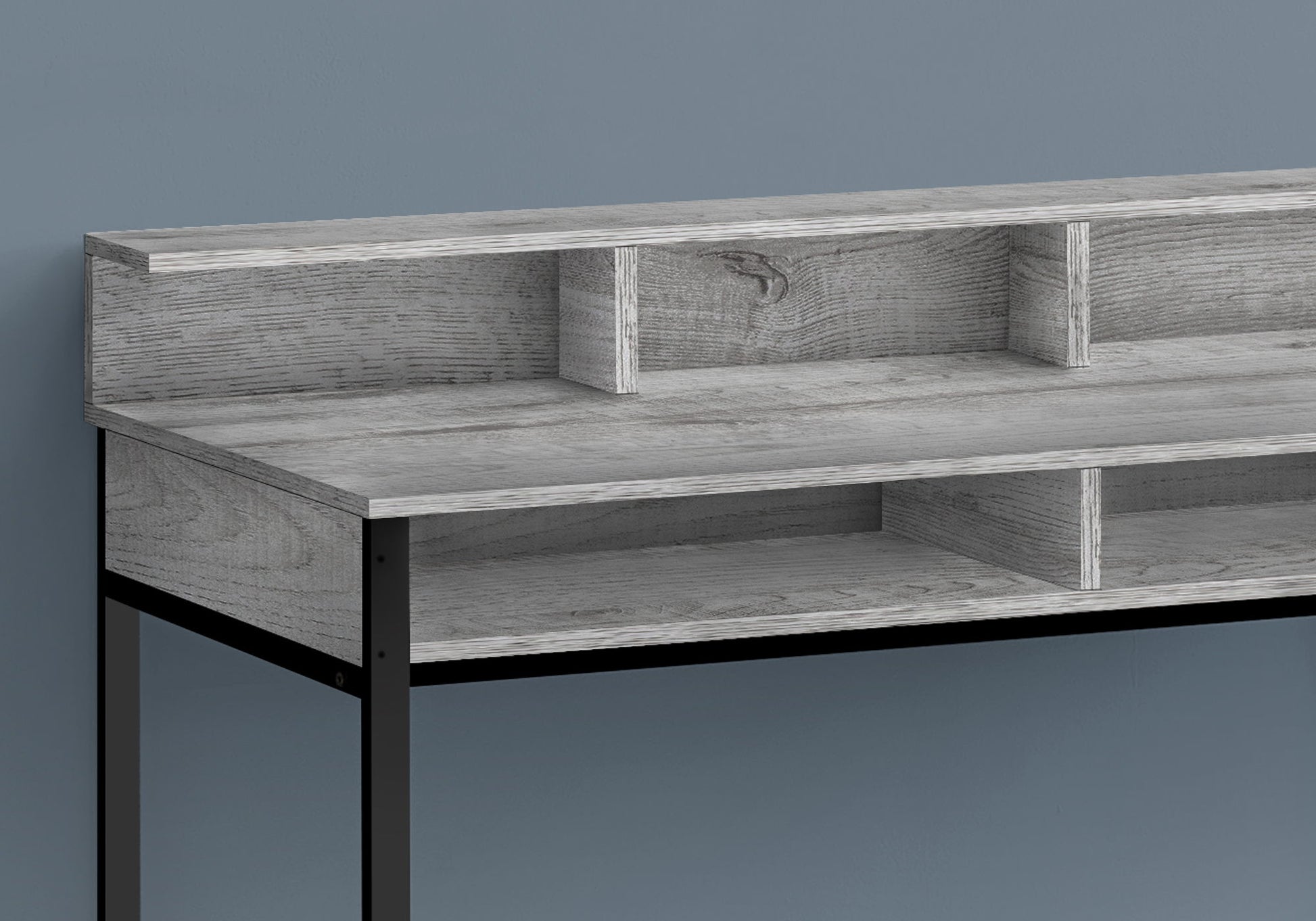 Computer Desk For Home Office, Standing, Storage Shelves, Laptop, Contemporary & Modern 8th Street