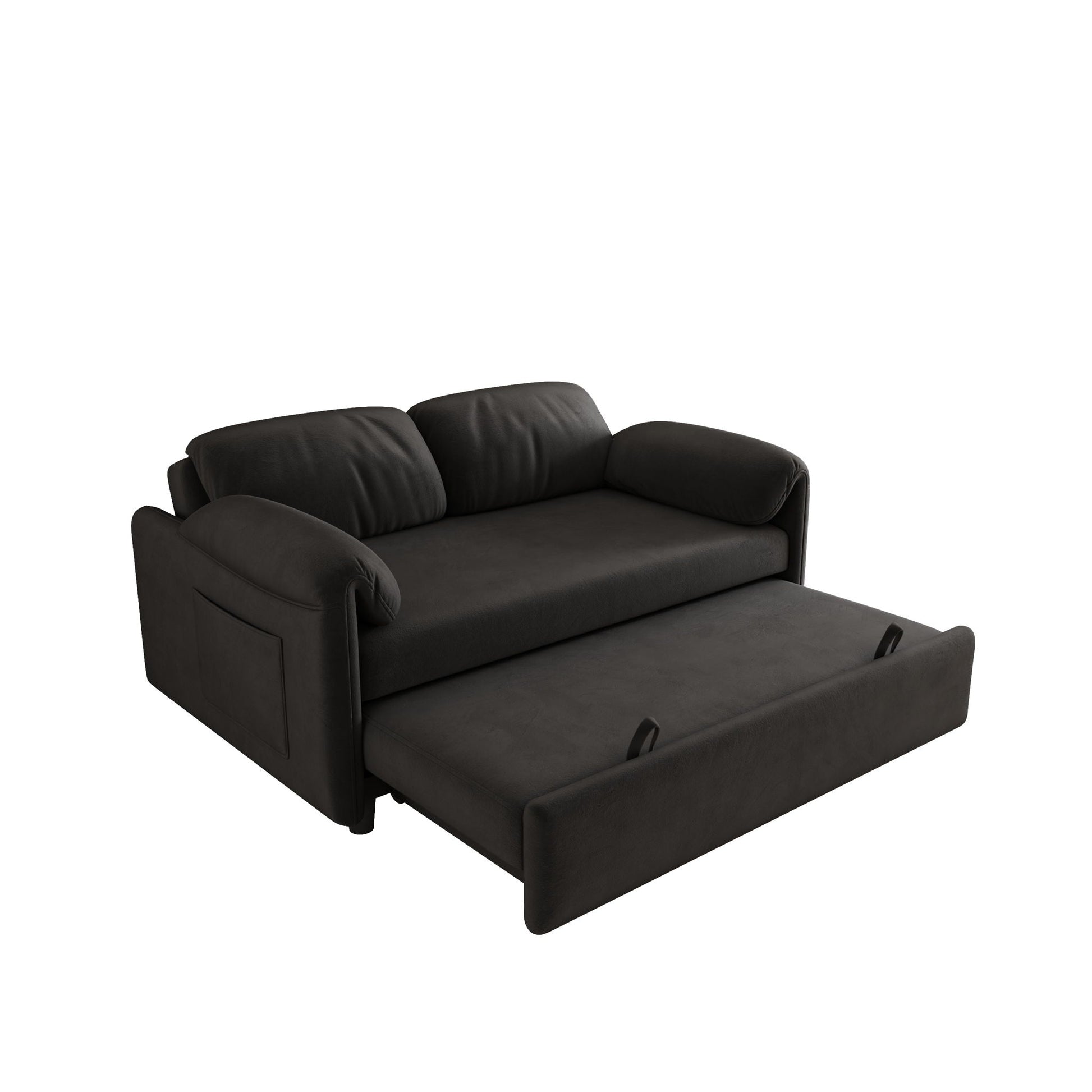 Sofa, Dual Purpose Lounge With Retractable Queen Size Bed Home Essentials