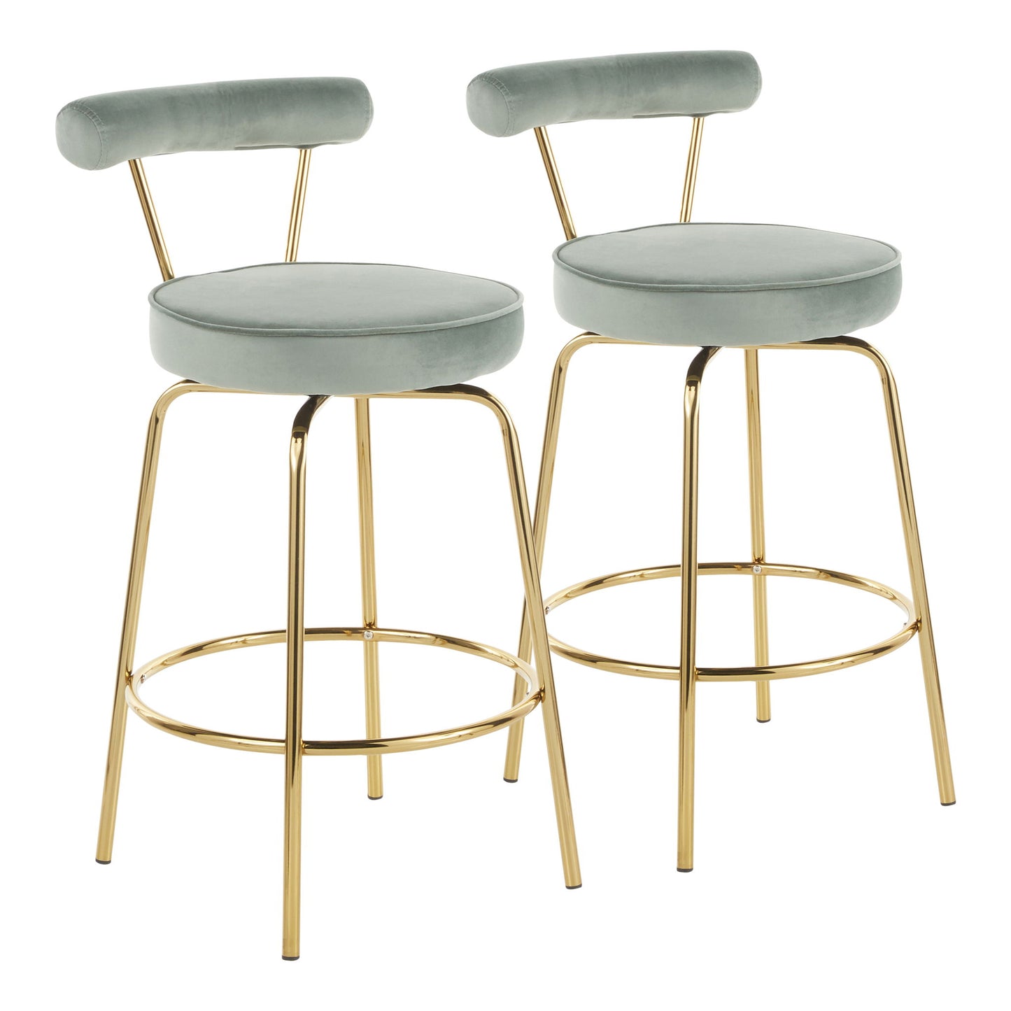 Rhonda - Glam Counter Stool (Set of 2) Lumi Source