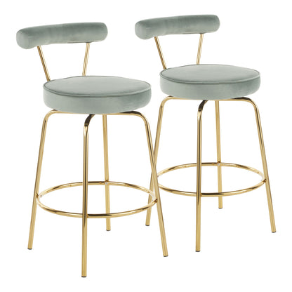 Rhonda - Glam Counter Stool (Set of 2) Lumi Source
