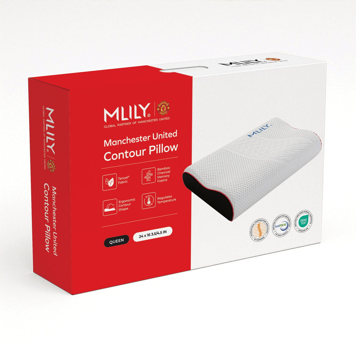 MLILY MUFC - Contour Pillow - Queen MLILY