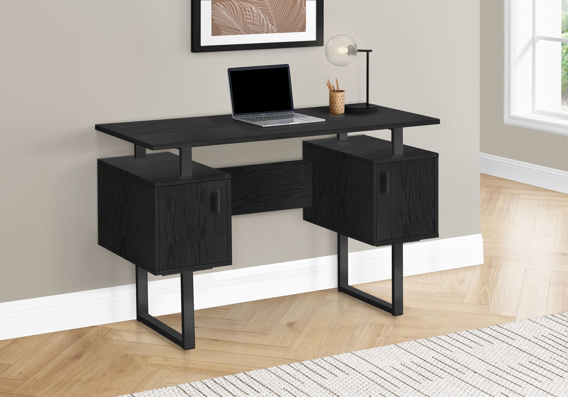 Computer Desk, Home Office, Laptop, Storage, Work, Contemporary, Modern 8th Street