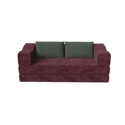 3 Seat Folding Floor Couch & King Size Bed Mattress Home Essentials