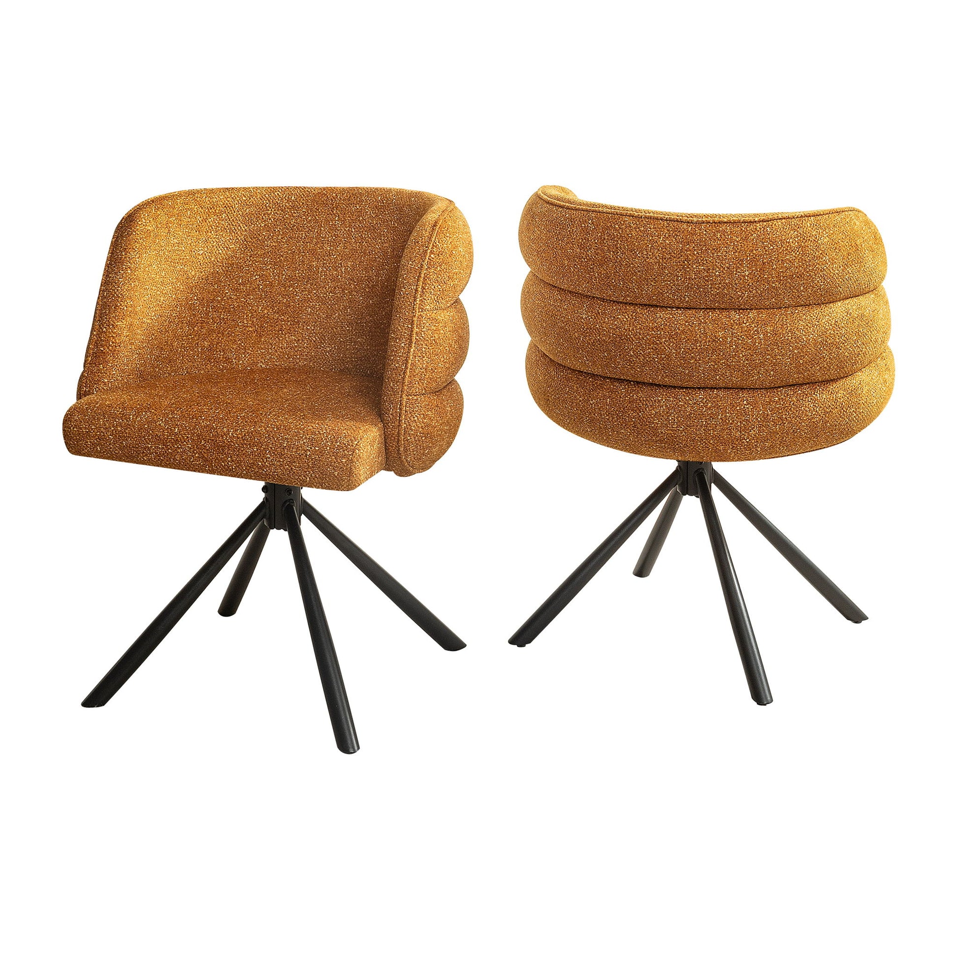270 Degree Swivel Upholstered Desk Chairs (Set of 2) Home Essentials