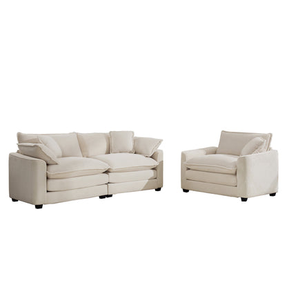 Elegant Oversized Sectional Sofa Set With Deep Seats And Flexible Layout Home Essentials