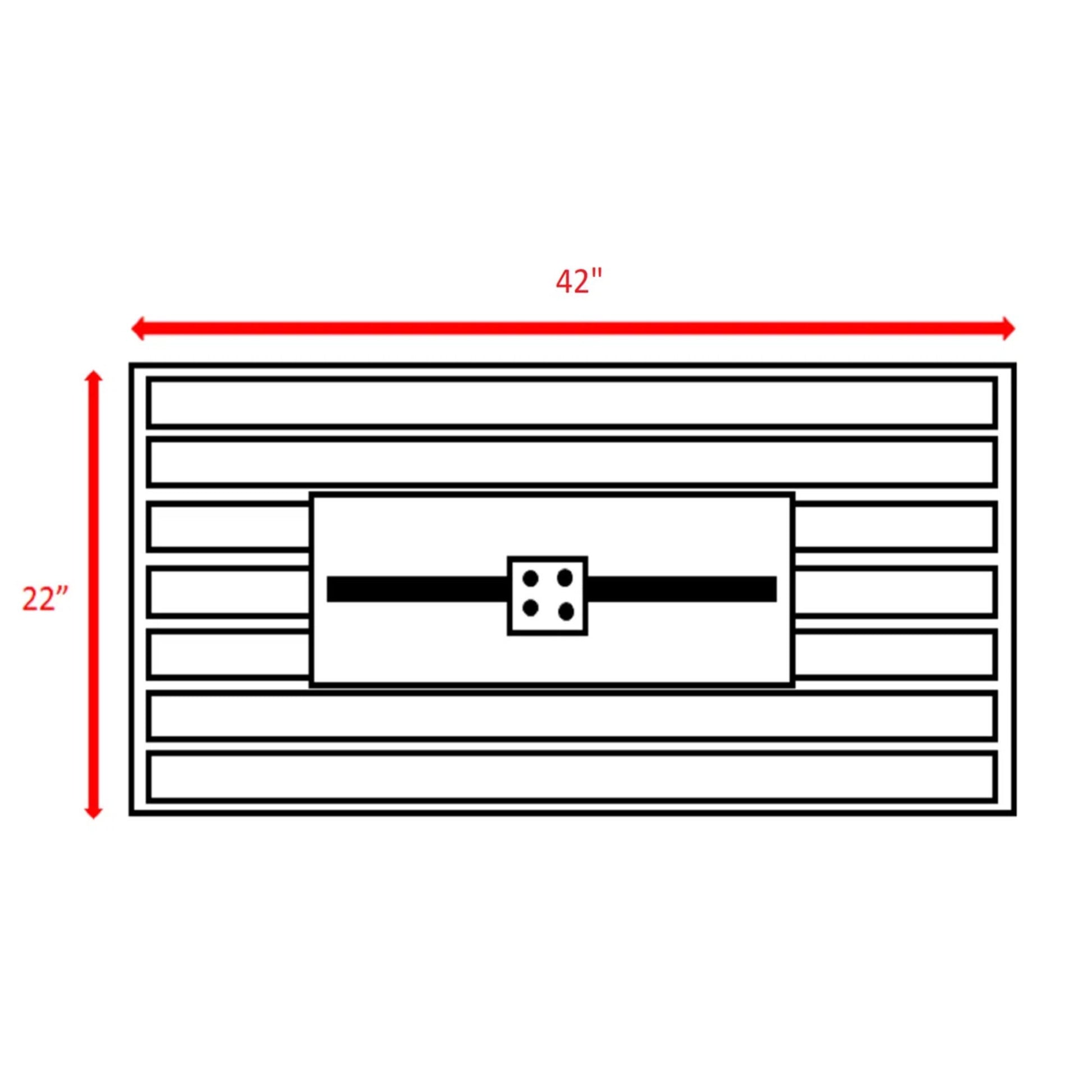 Rectangular Fire Pit With Frame Elegant Design LSI Patio Furniture