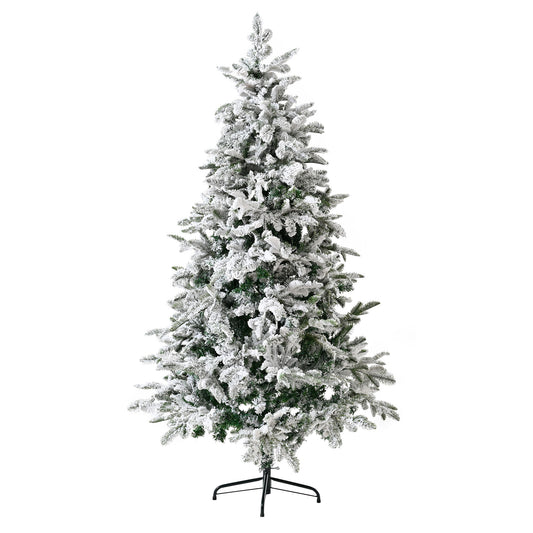 Artificial Christmas Tree With Snow Flocked Design Daily Nest