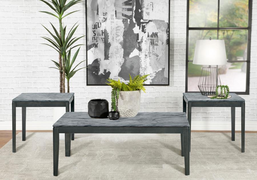 Mozzi - Faux Marble Coffee Table Set Coaster Fine Furniture