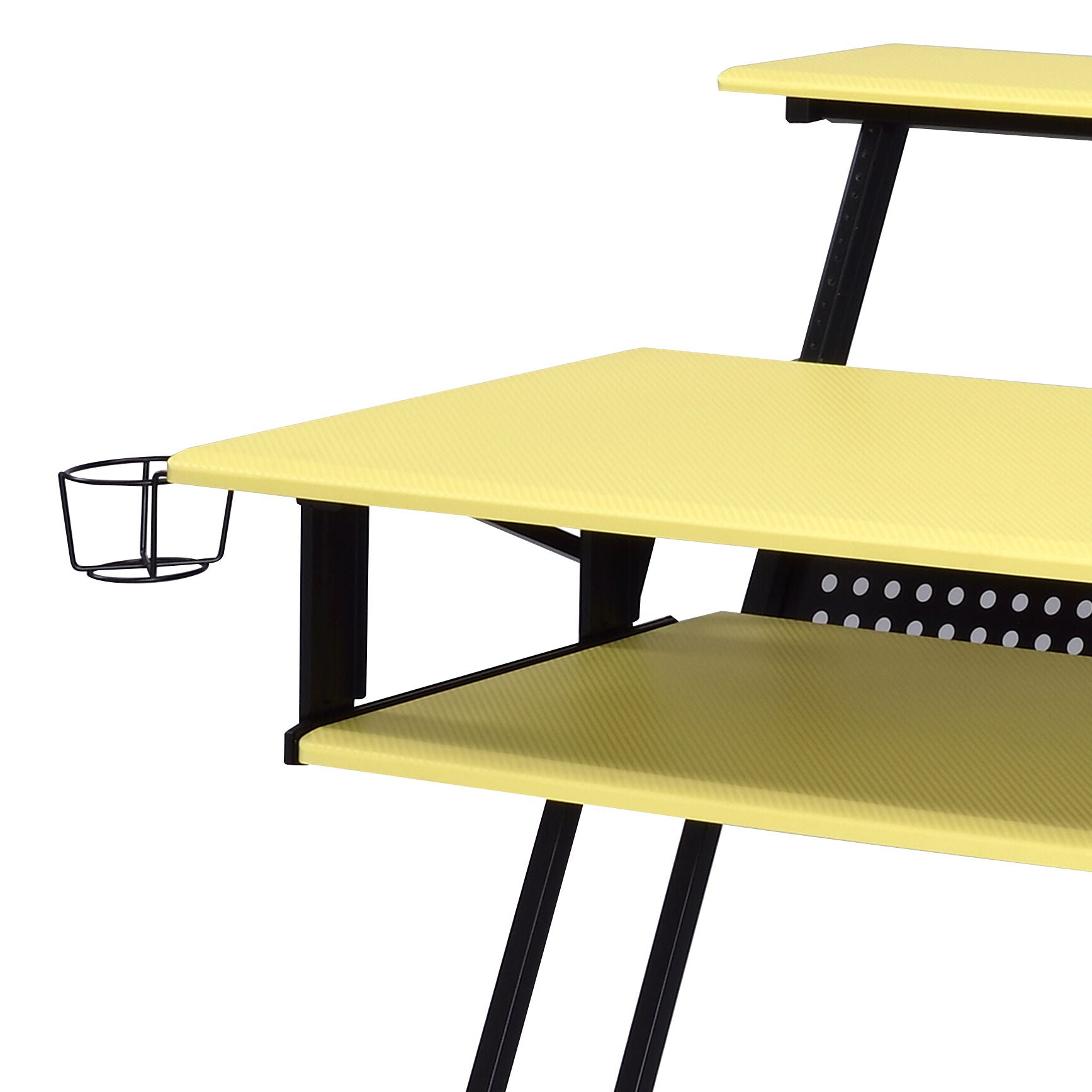 Suitor - Music Recording Studio Desk - Black / Yellow Acme