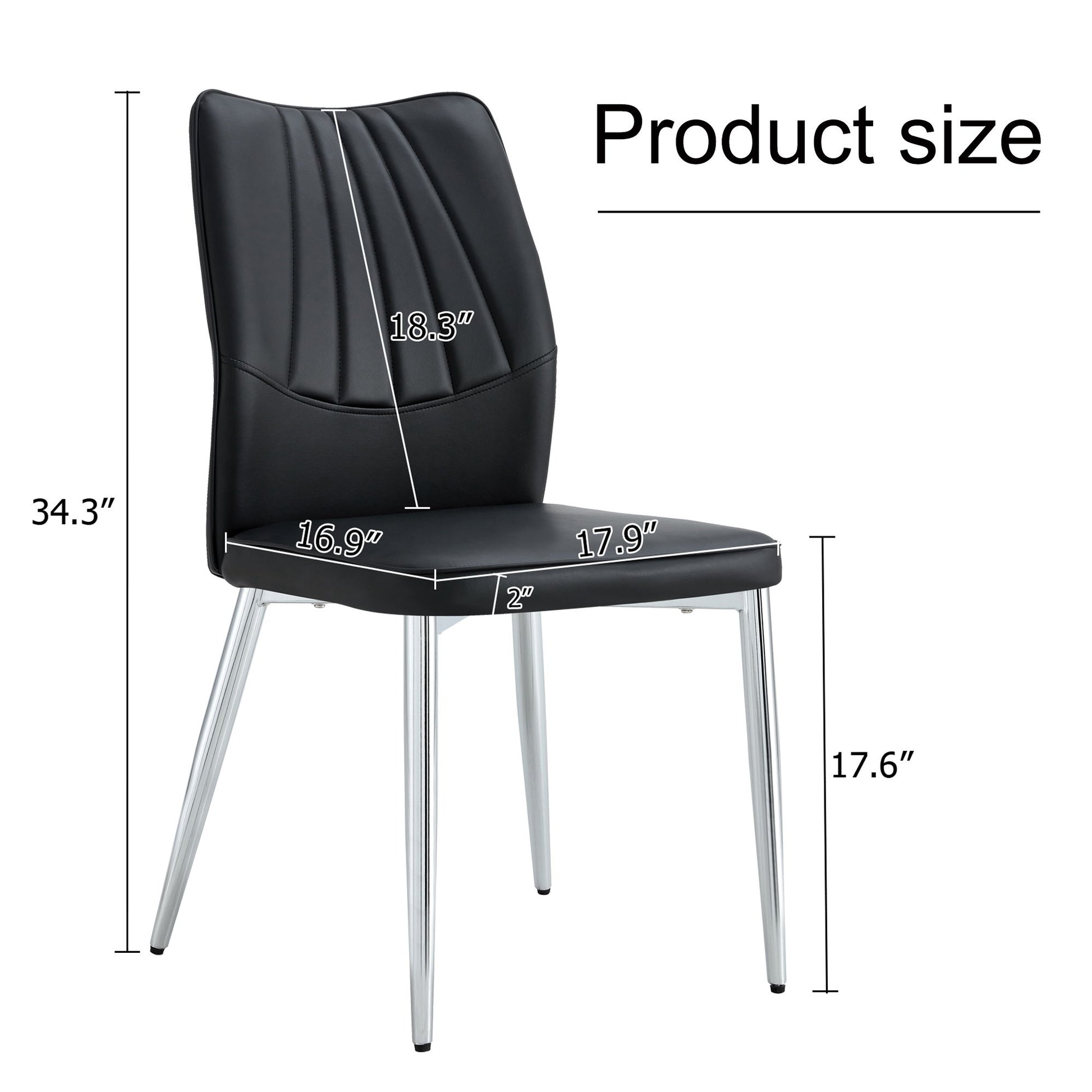 Modern Middle Ages Style Dining Chairs With Cushions And Metal Legs Home Essentials
