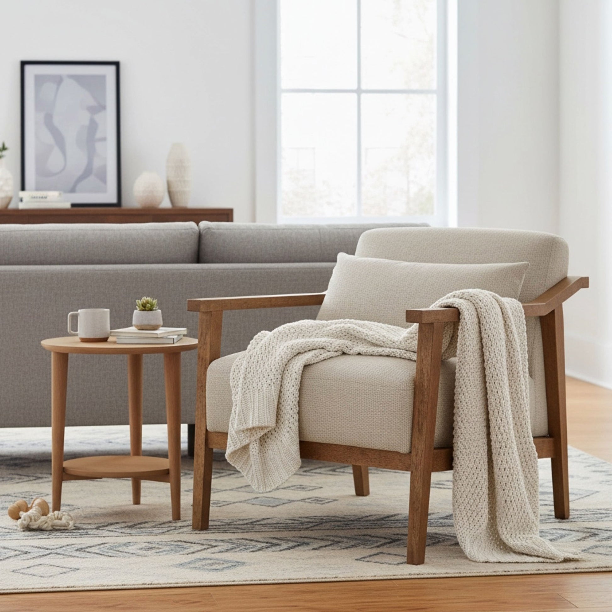 Reagan - Arm Accent Chair With Lumbar Pillow Ridgecrest Home