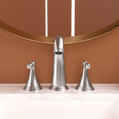 Elegant 2 Handle Widespread Bathroom Faucet With Pop Up Drain And Water Supply Lines Daily Nest