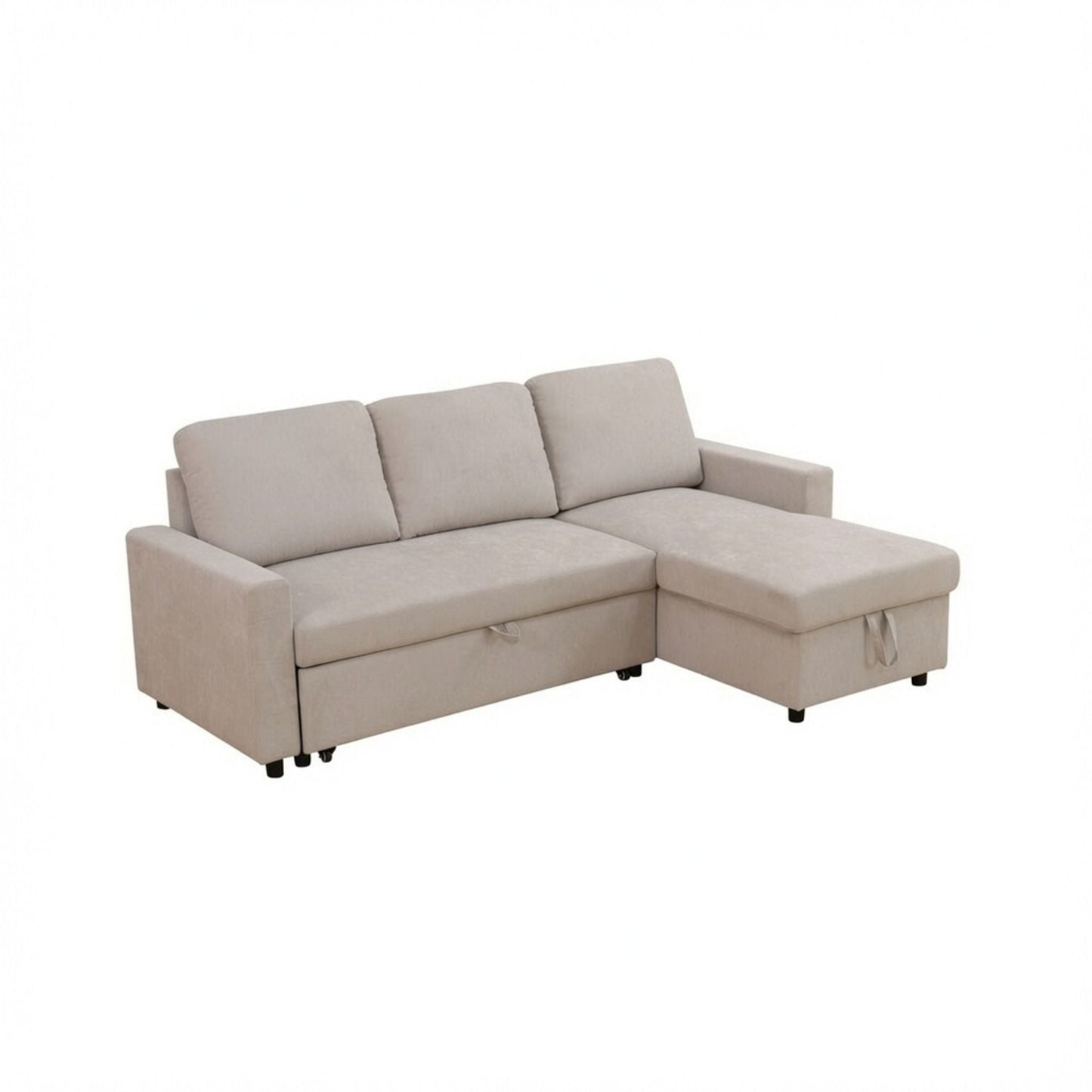 L - Shaped Convertible Sofa Bed With Storage Chaise Home Essentials