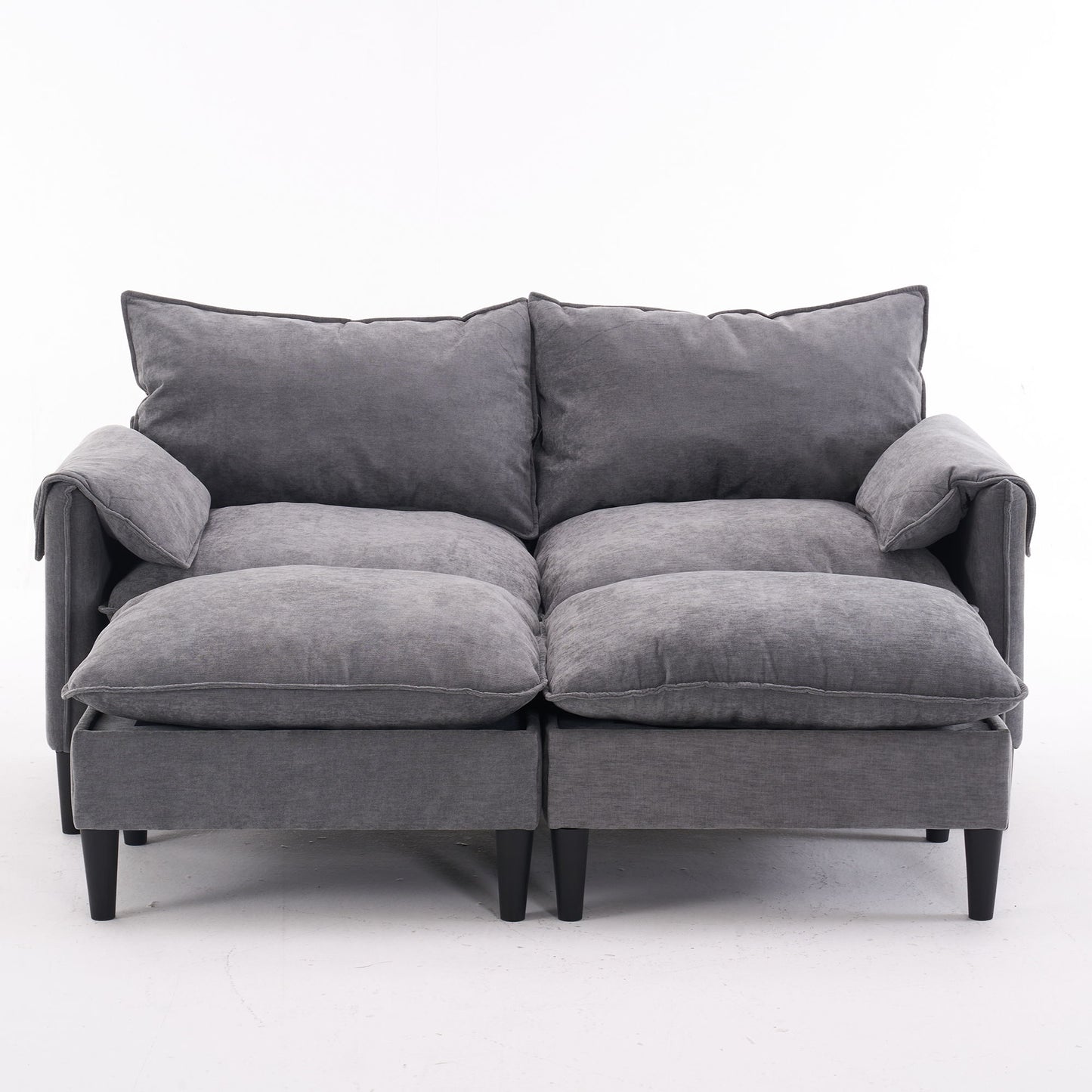 Convertible Combination Sofa With Footstools With Storage Home Essentials