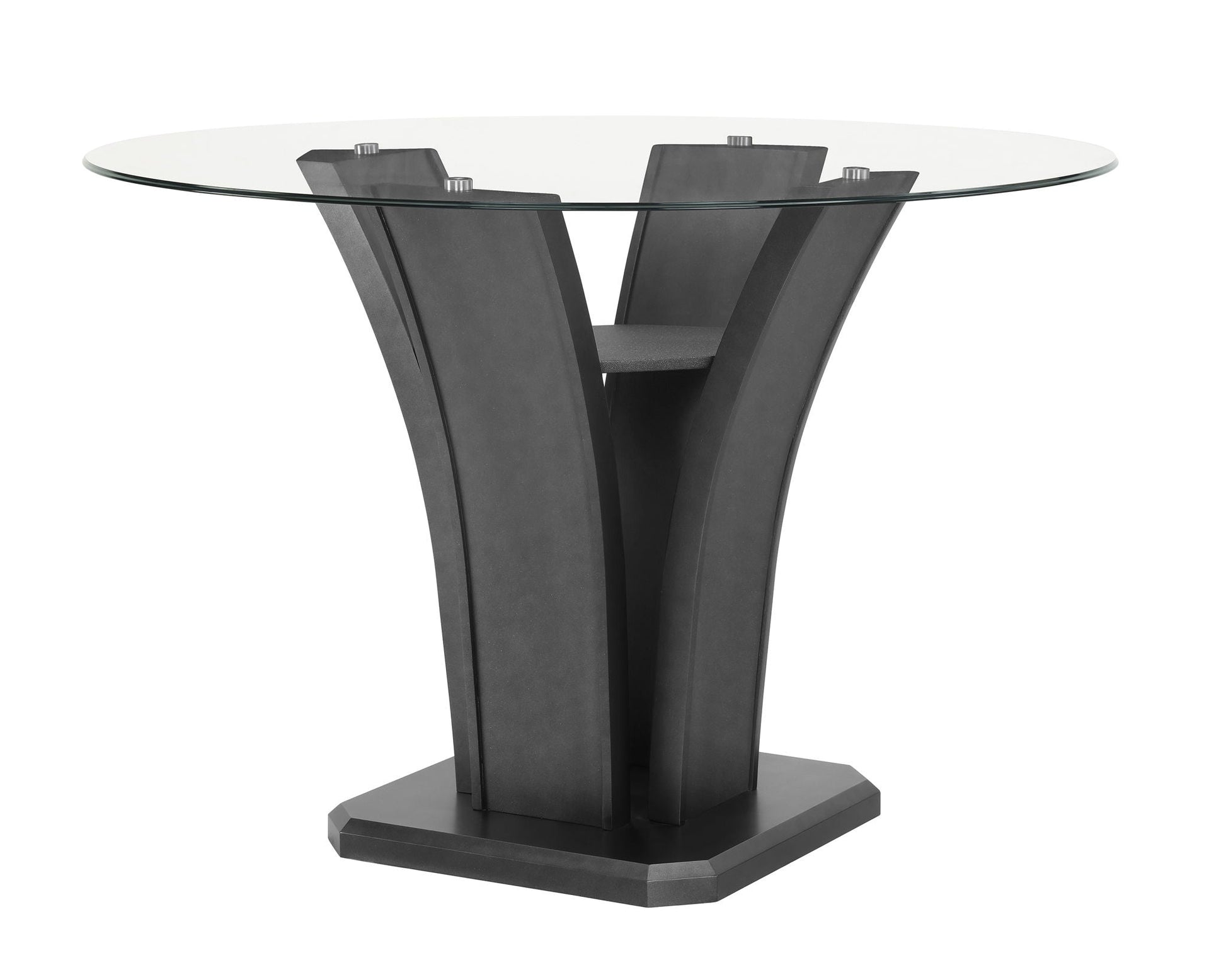 Camelia - Counter Height Table - Glass - Gray Crown Mark