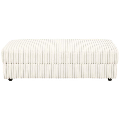 Emberson - Upholstered Rectangular Storage Ottoman - Ivory Coaster Fine Furniture