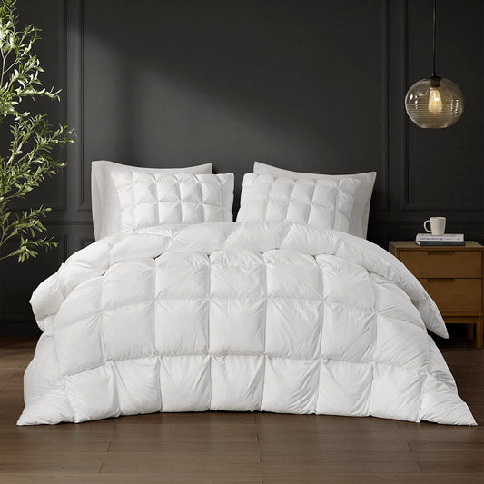 Stay Puffed - Overfilled Down Alternative King Comforter - White Madison Park
