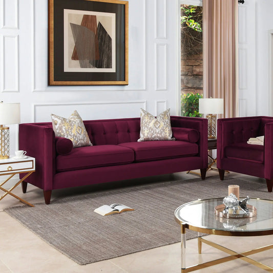 Jack - Modern Tuxedo Tufted Sofa Jennifer Taylor Home