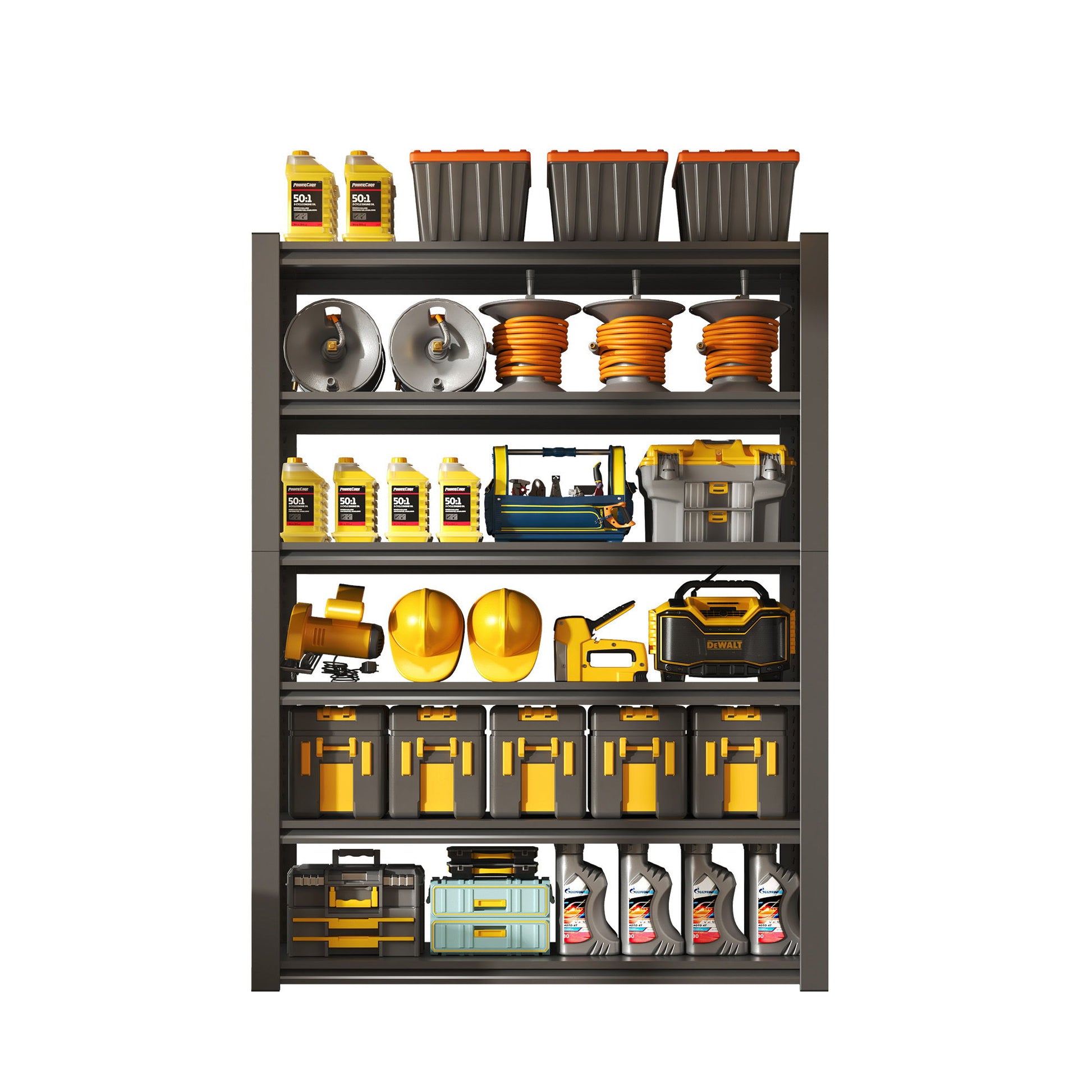 Industrial Heavy Duty Metal Garage Shelving Unit, Adjustable Storage Rack Daily Nest