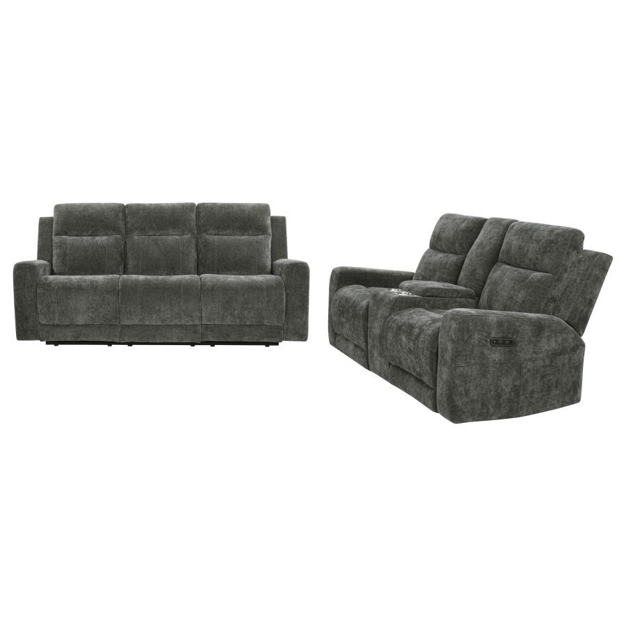 Kennett - Chenille Power Reclining Sofa Set Coaster Fine Furniture