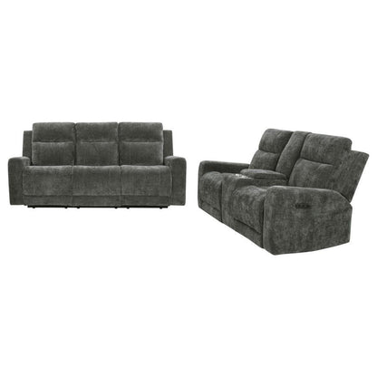 Kennett - Chenille Power Reclining Sofa Set Coaster Fine Furniture