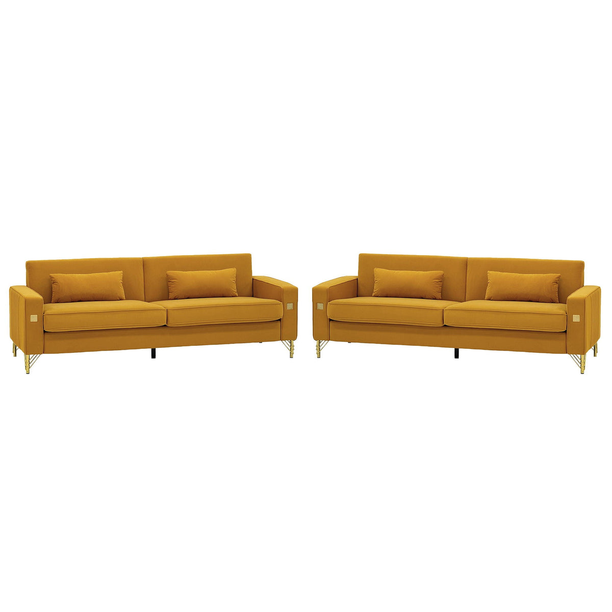 2 Pieces Sofa Sofa Set With Removable Cushions For Home Apartment Home Essentials