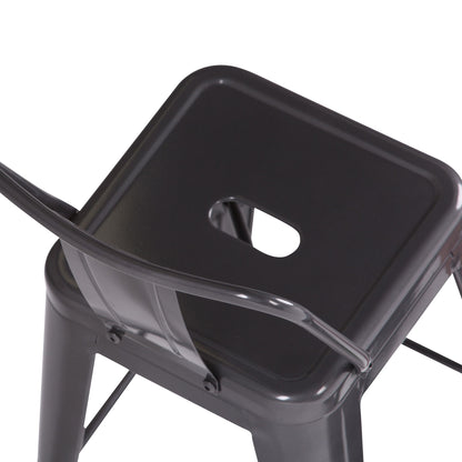 Rayne - Curved Back Metal Stool (Set of 2) Simpli-Home