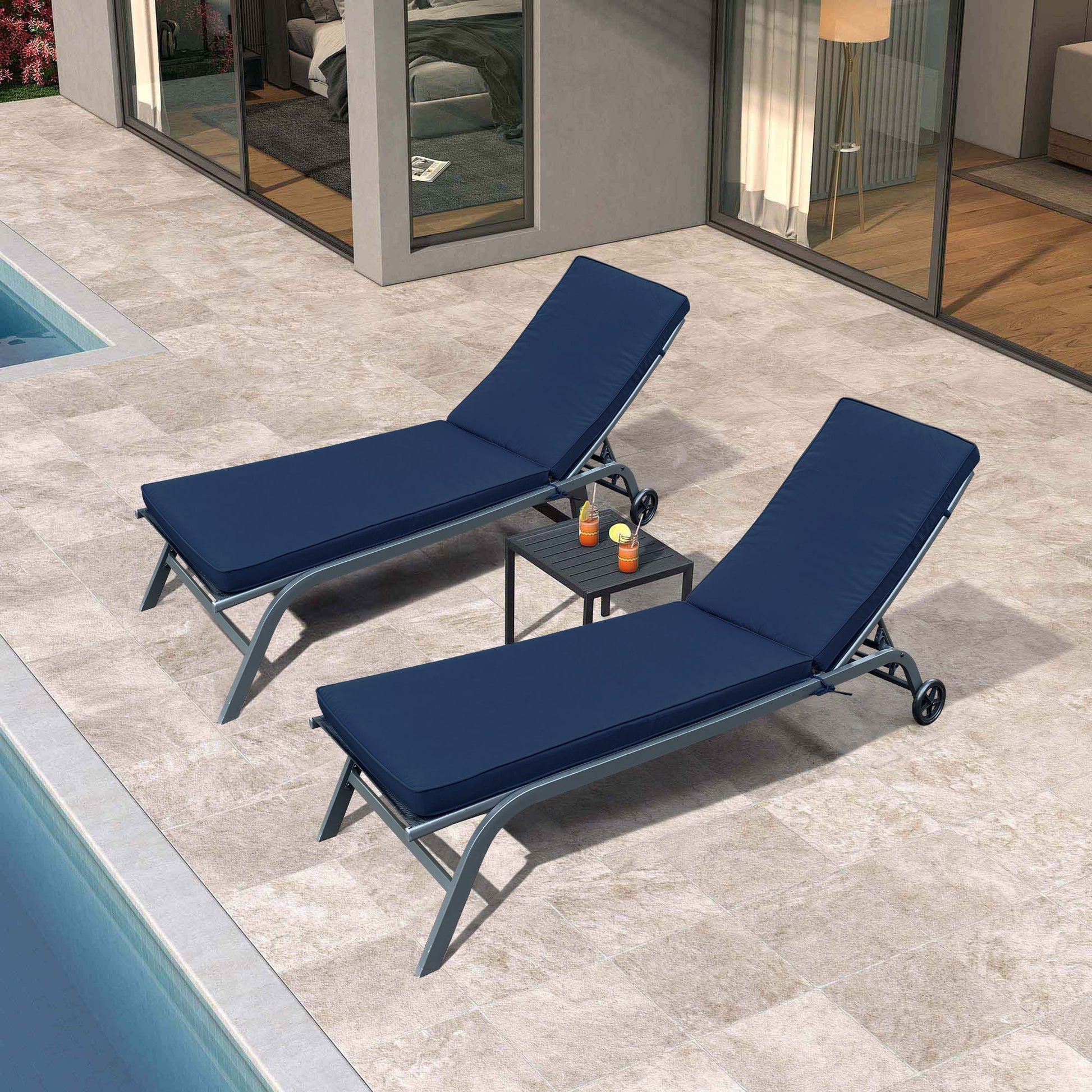 Outdoor Lounge Chair Cushion Replacement Patio Funiture Seat Cushion Chaise Home Essentials