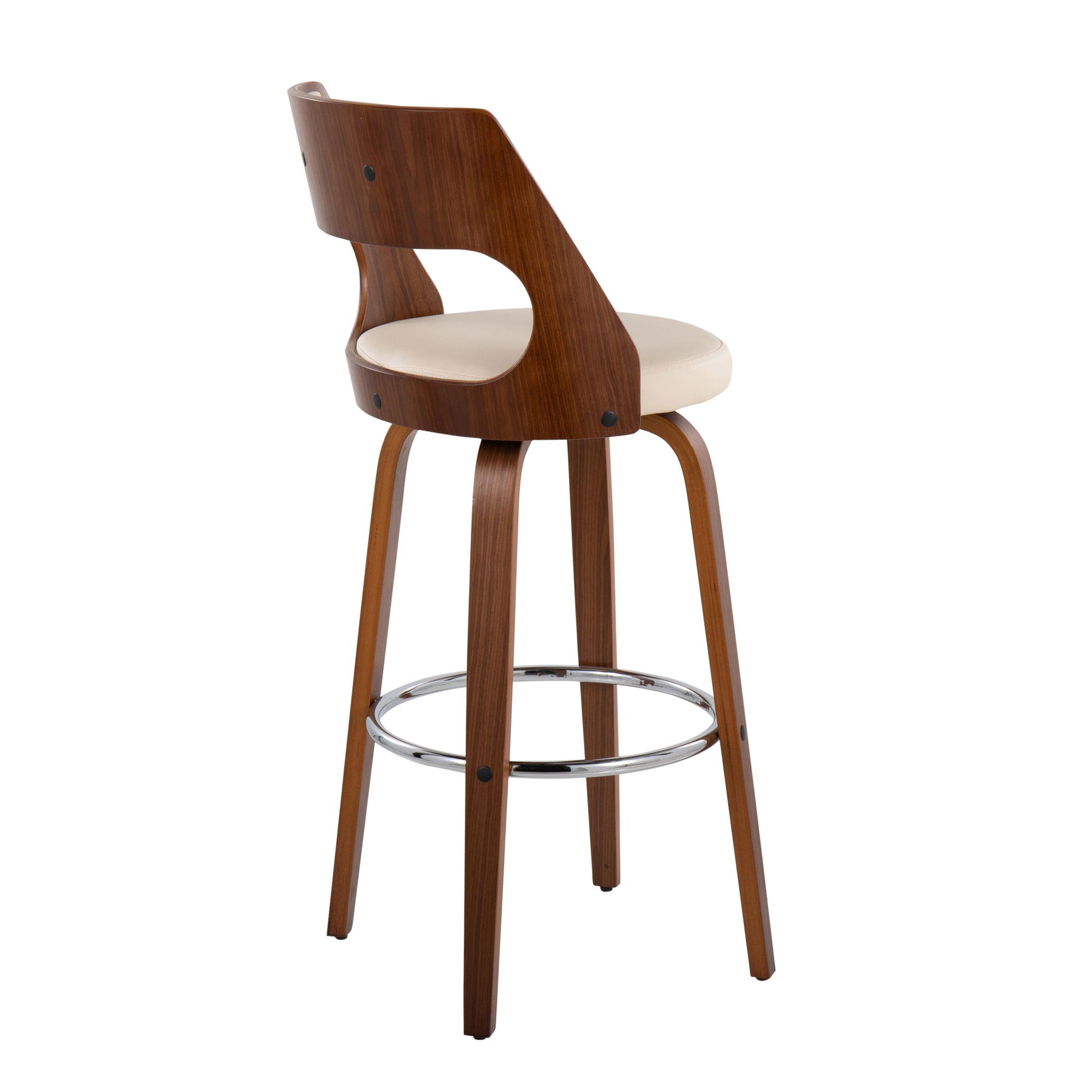 Cecina - Mid-Century Modern Barstool With Swivel (Set of 2) Lumi Source
