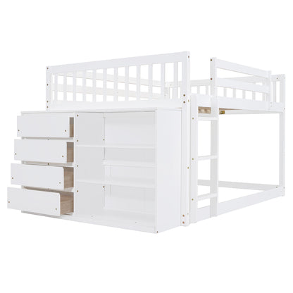 Bunk Bed With 4 Drawers And 3 Shelves DreamHaus