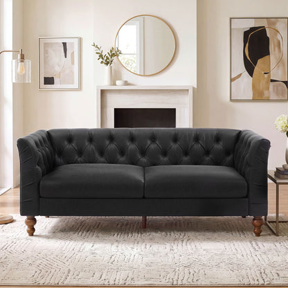 Chesterfield Sofa With Flared Arms For Living Room Noble House