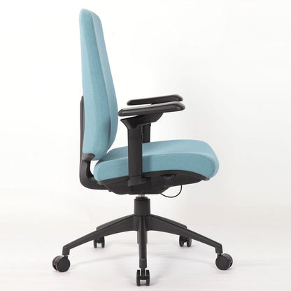 Office Chair With Mid Back Design, 5D Armrests And Multi Position - Blue Home Essentials