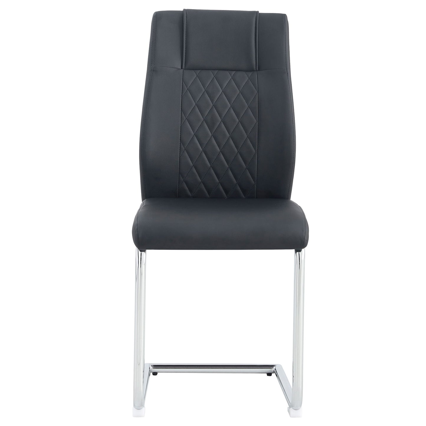 Modern Dining Chairs With Padded Seat, Metal Legs Home Essentials