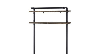Ensata - Rustic Writing Desk - Black / Oak Acme