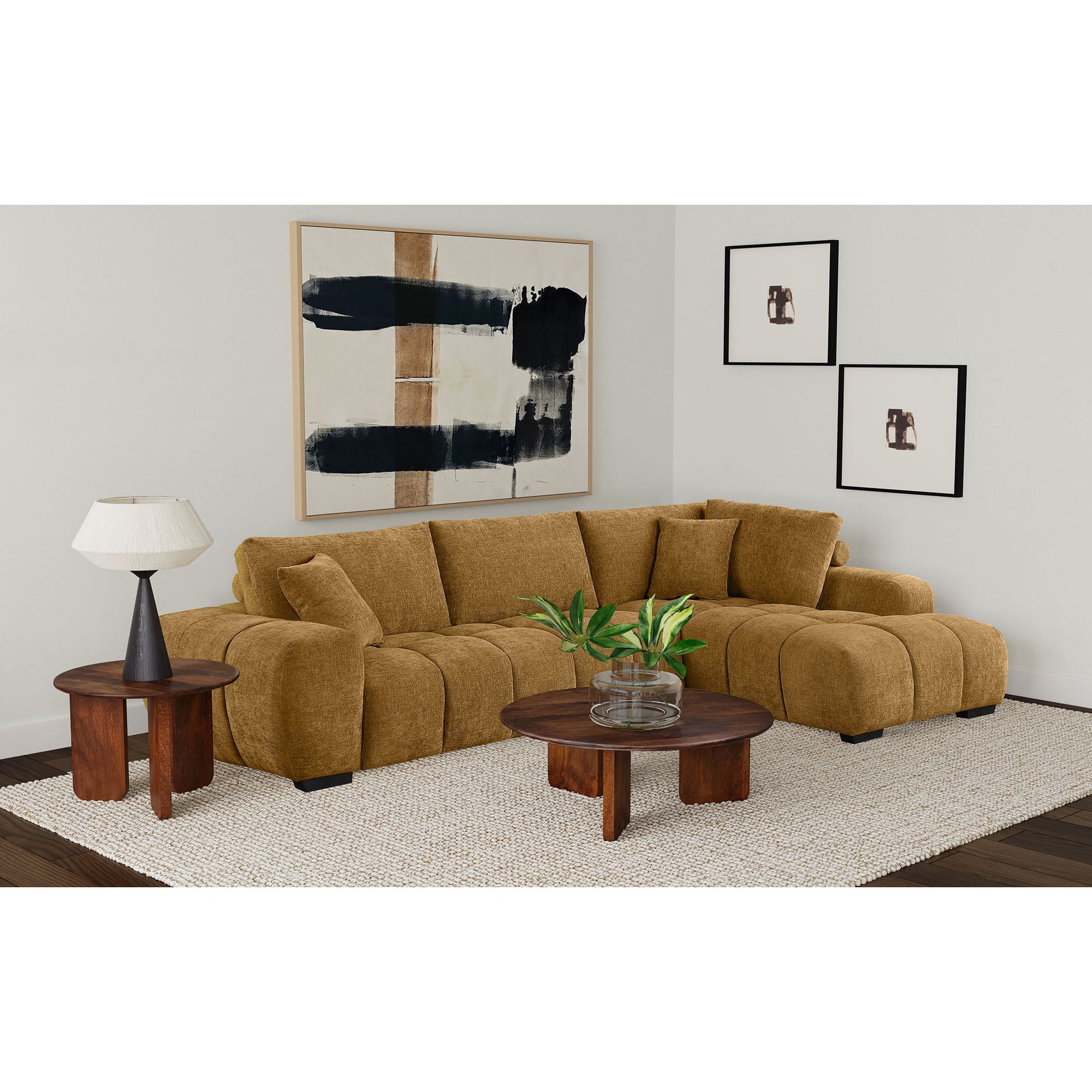 Florence - Upholstered L Shaped Sectional Sofa - Amber Furniture Max