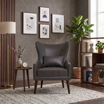 Leisure Chair With Curved Backrest Home Essentials