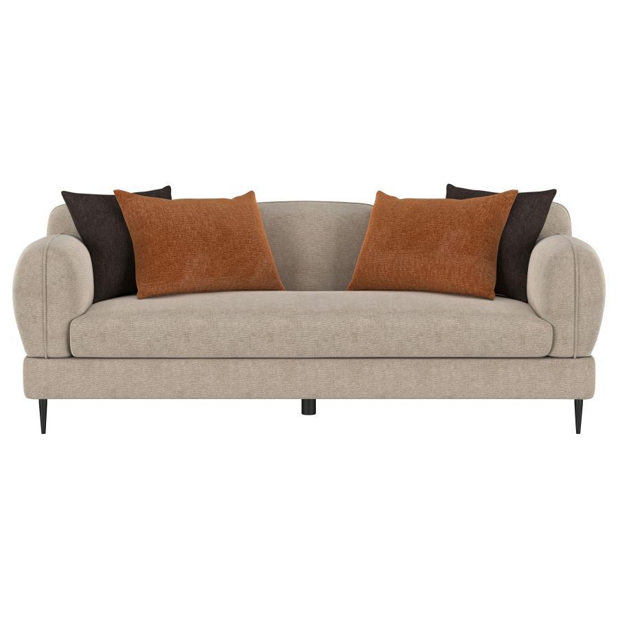 Jade - Chenille Upholstered Modern Track Arm Sofa Coaster Fine Furniture