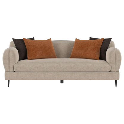 Jade - Chenille Upholstered Modern Track Arm Sofa Coaster Fine Furniture