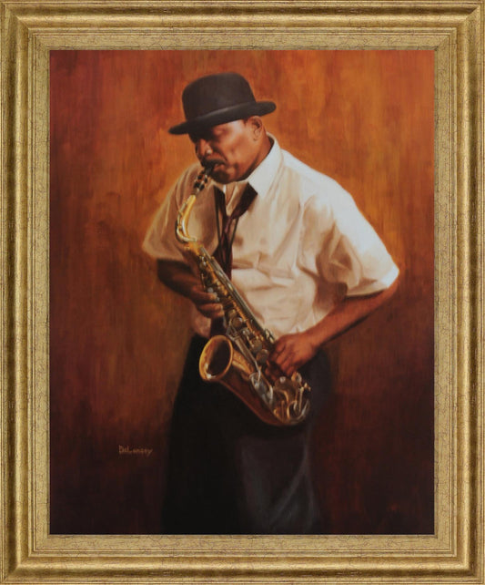 Jazz Nocturne - 28" x 34" Framed Wall Art Classy Art