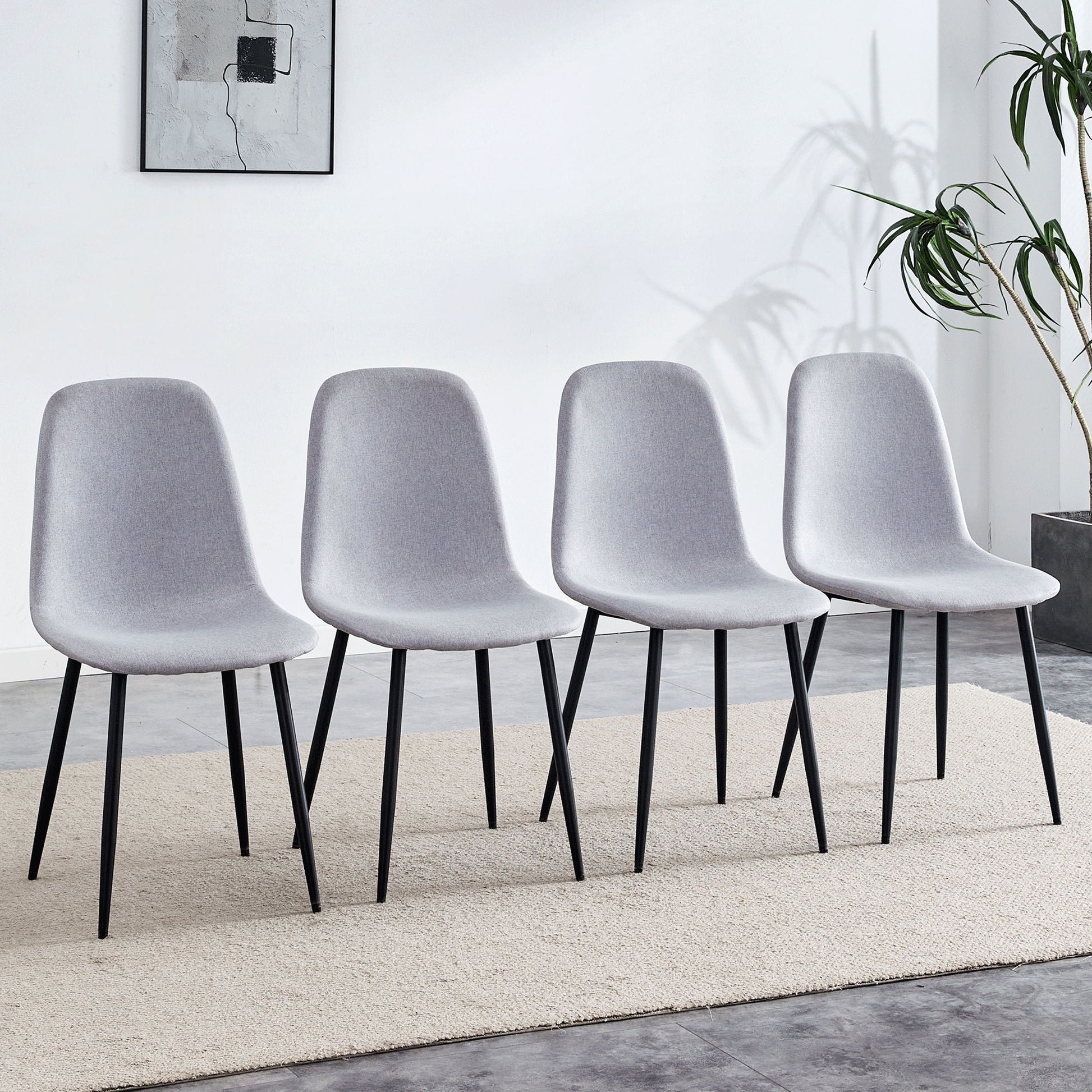 Combined Spoon Chairs, Perfectly Matching Minimalist And Scandinavian Style Home Essentials