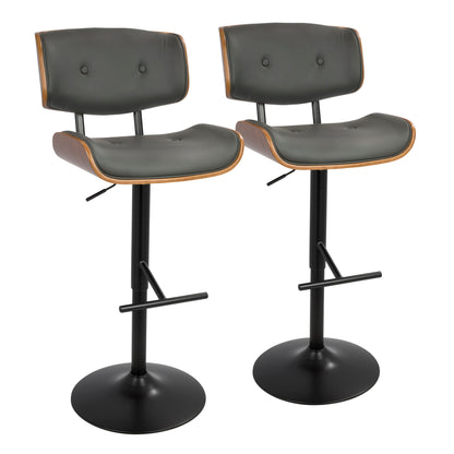 Lombardi - Mid Century Modern Adjustable Barstool Lumi Source