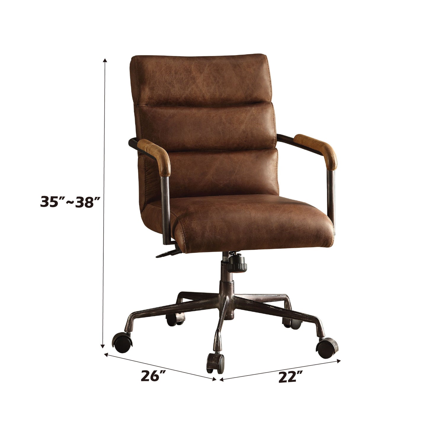 Harith - Retro Top Grain Office Chair Acme