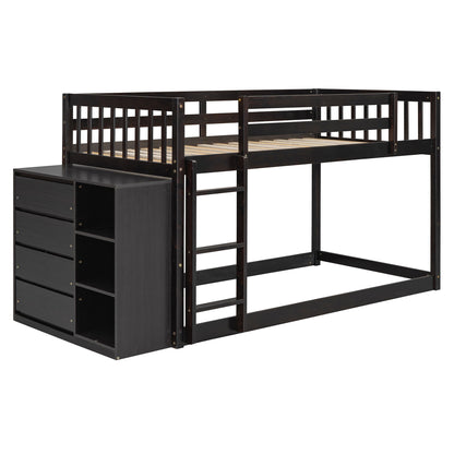 Bunk Bed With 4 Drawers And 3 Shelves DreamHaus