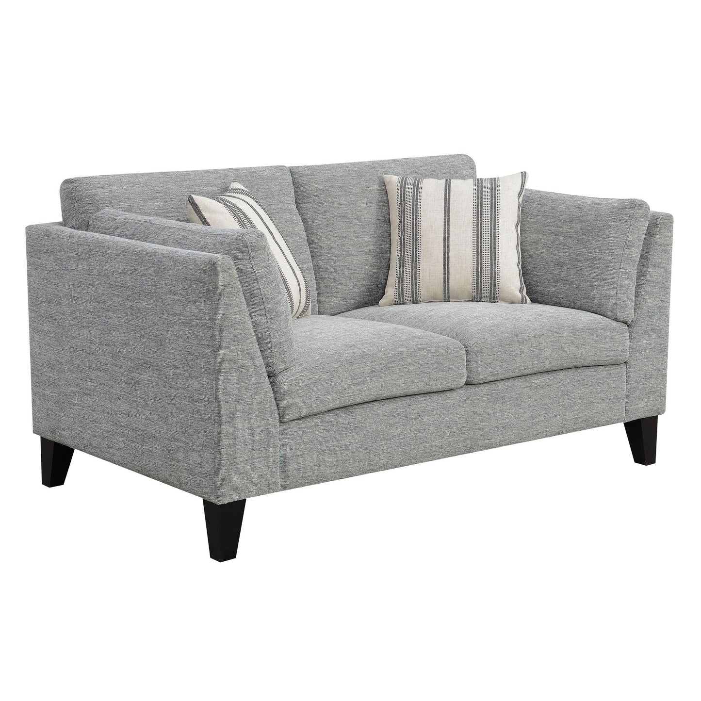 Loveseat Sofa With Upholstery - Gray Emerald Home