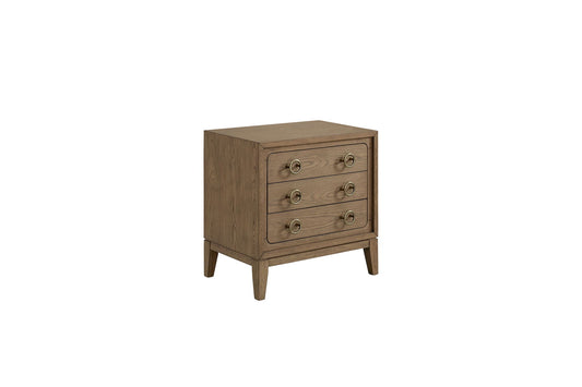 3 Drawer Nightstand With USB - Latte Bernards Furniture