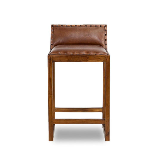 Gavin - Counter Stool - Brown / Rustic Ashcroft Furniture