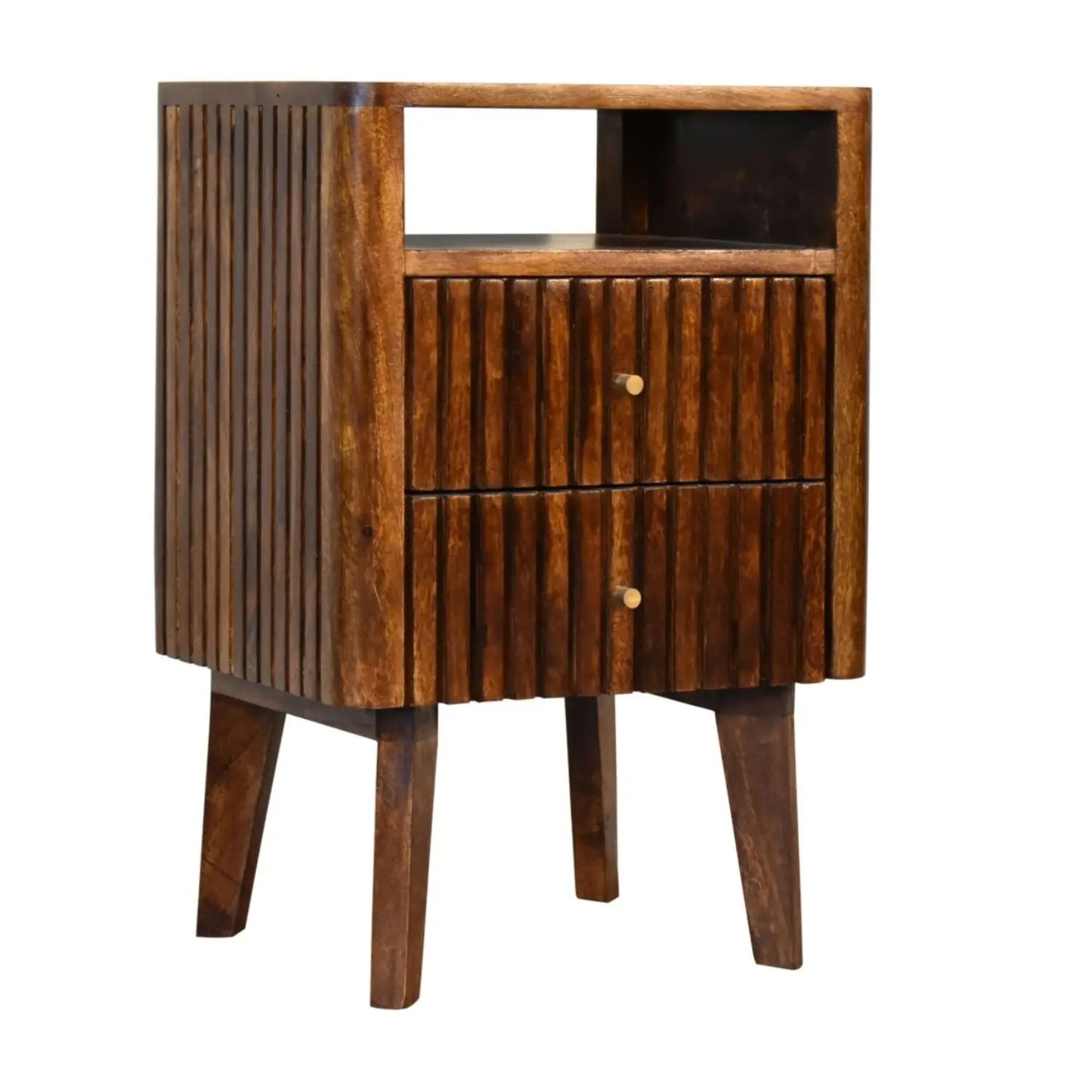 Reeve - Nightstand, 2 Drawers - Chestnut Artisan Furniture