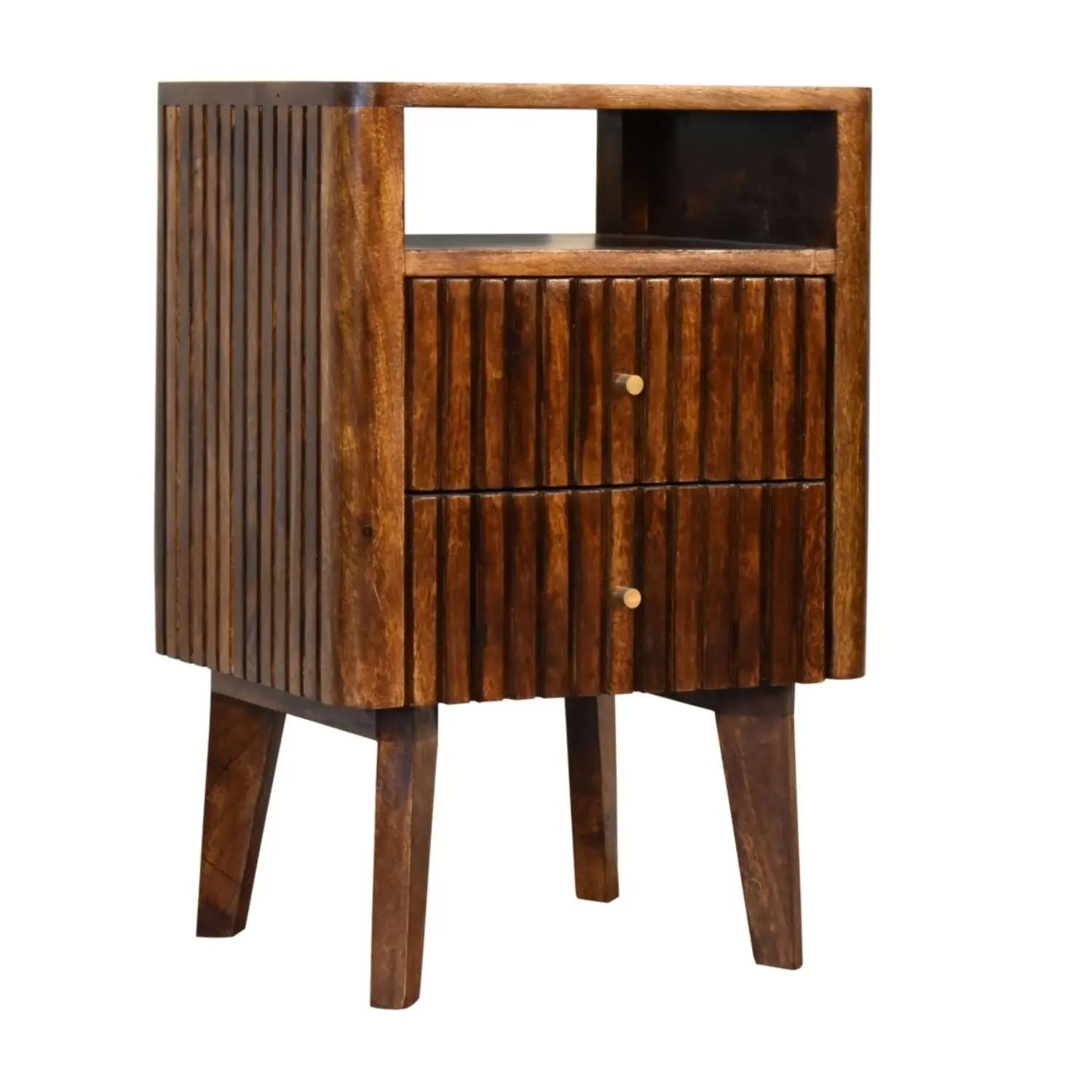 Reeve - Nightstand, 2 Drawers - Chestnut Artisan Furniture