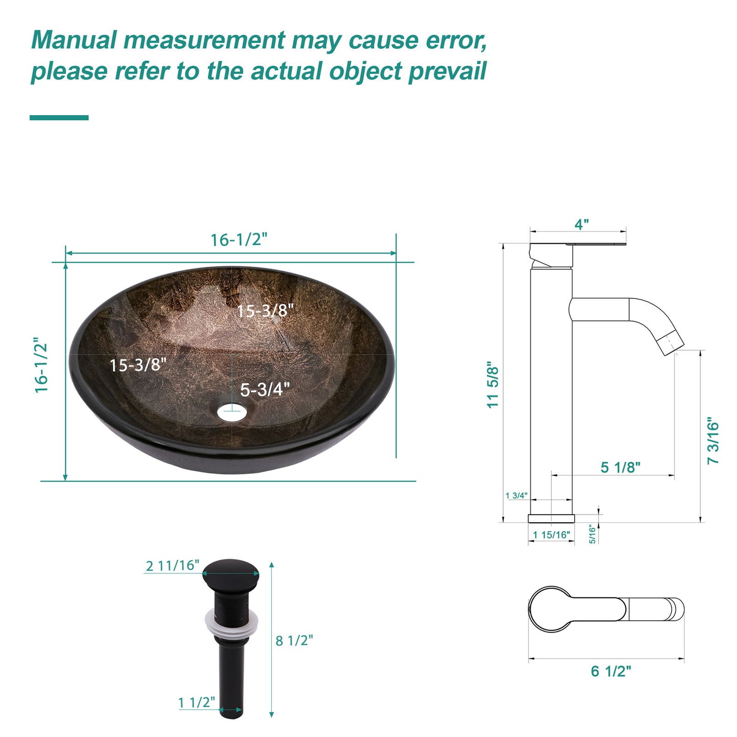Vessel Sink With Faucet And Pop-Up Drain Daily Nest