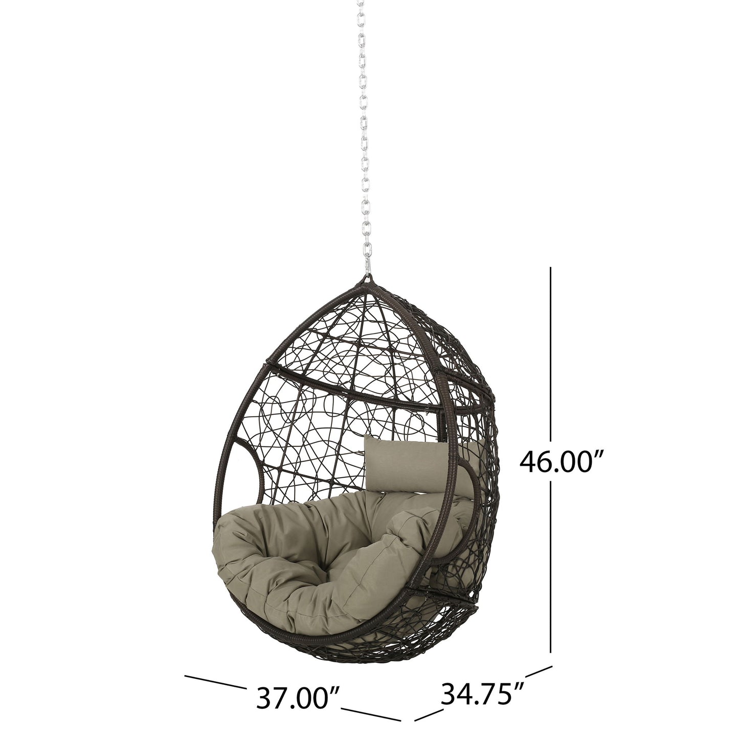 Teardrop - Hanging Chair With 8Ft Chain Noble House